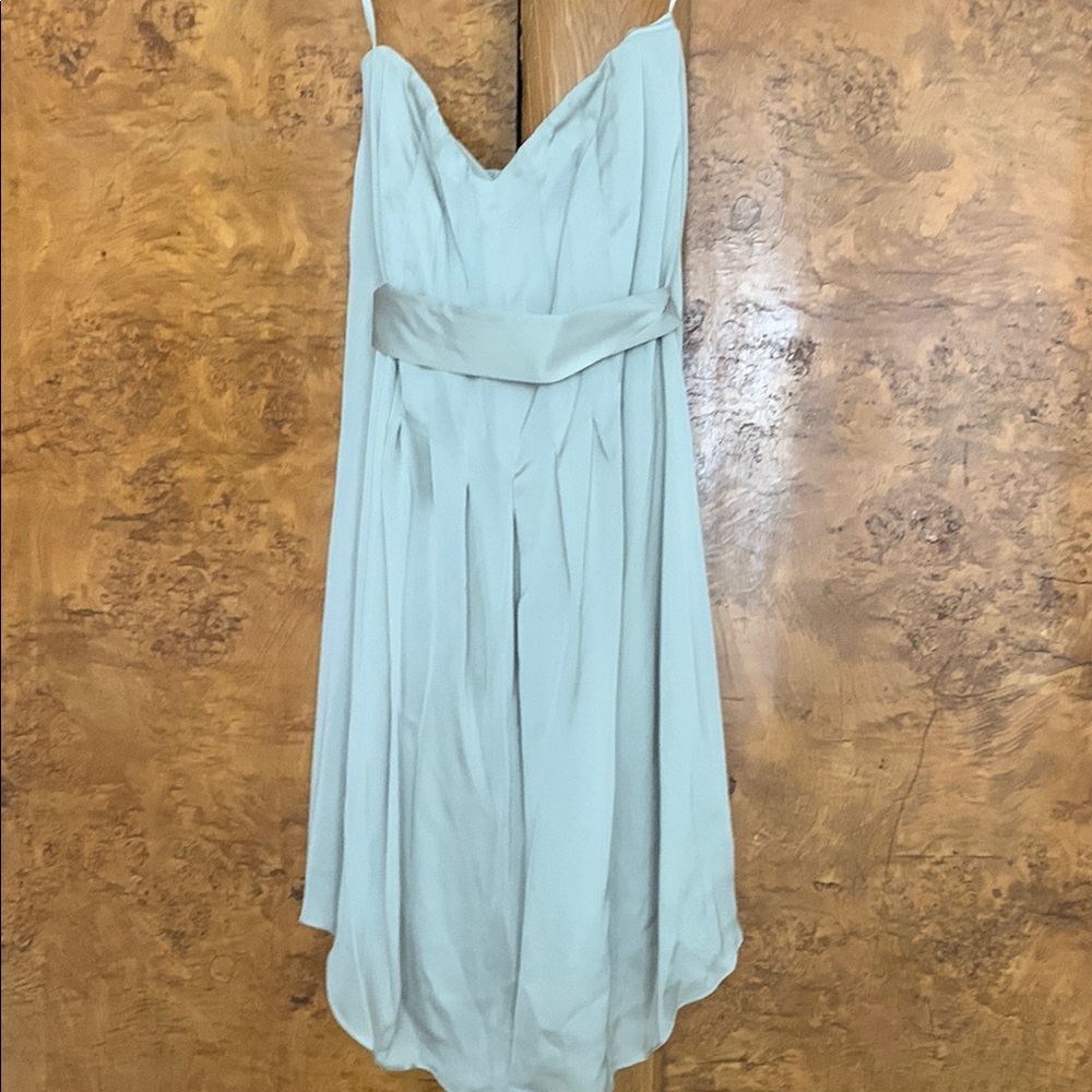 Banana Republic Gray silk Pleated cocktail dress